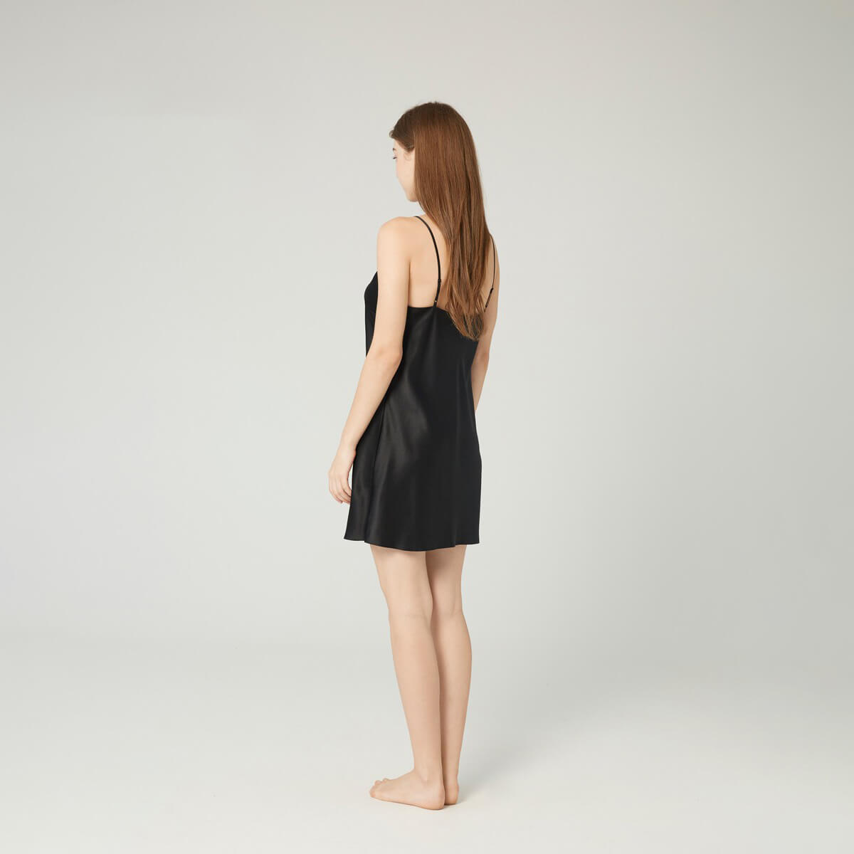 Classic Short Mulberry Silk Chemise for Women LSP005 - Image 5