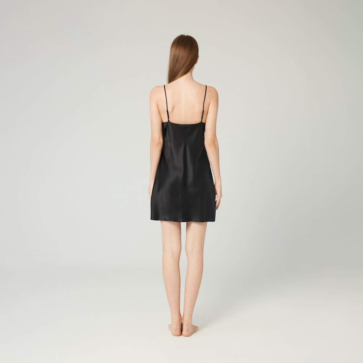 Classic Short Mulberry Silk Chemise for Women LSP005 - Image 6