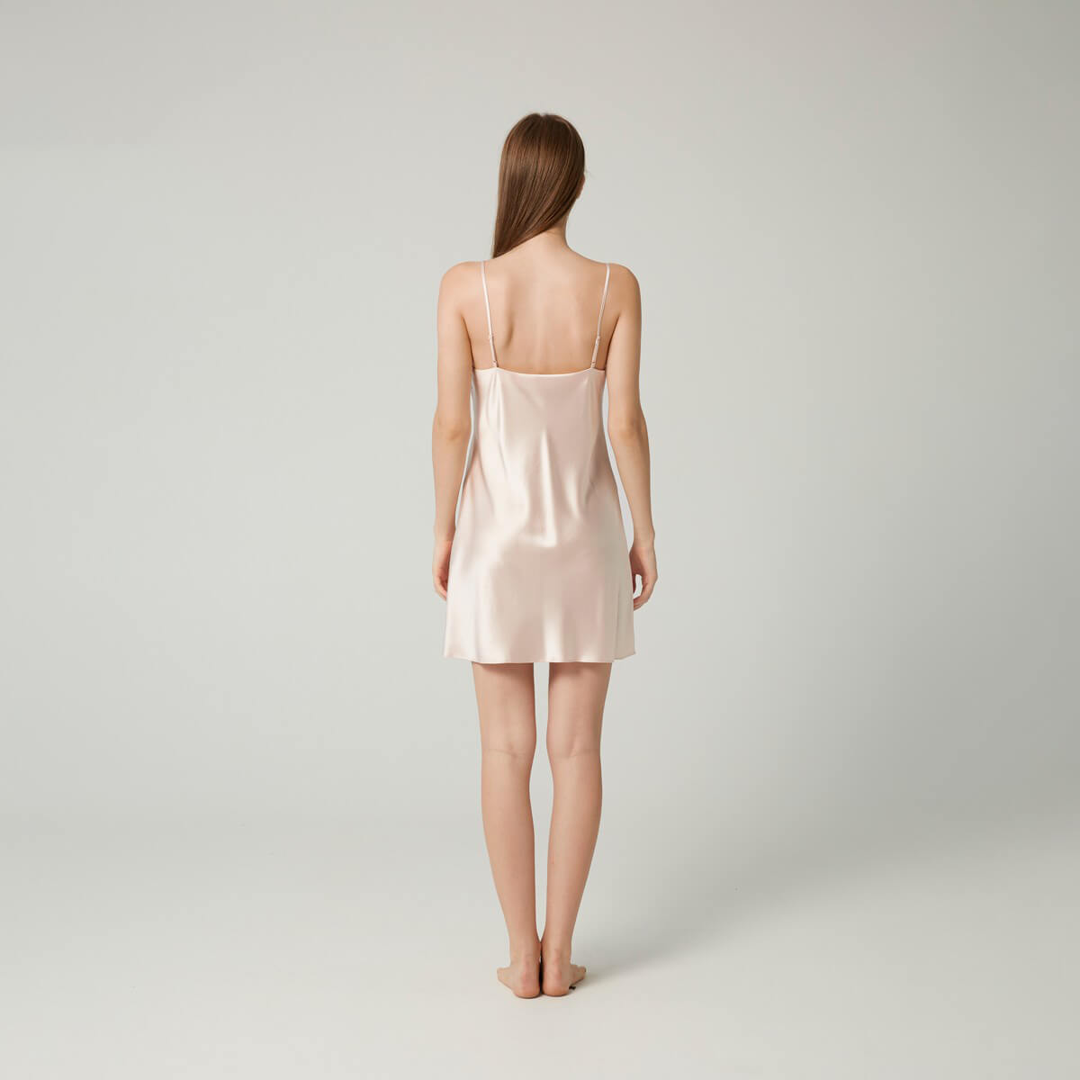 Classic Short Mulberry Silk Chemise for Women LSP005 - Image 33