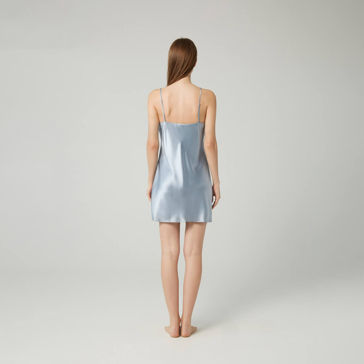 Classic Short Mulberry Silk Chemise for Women LSP005 - Image 27