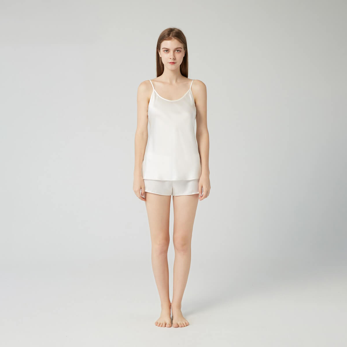 Two-Piece Mulberry Silk Camisole Set for Women LSP006 - Image 2